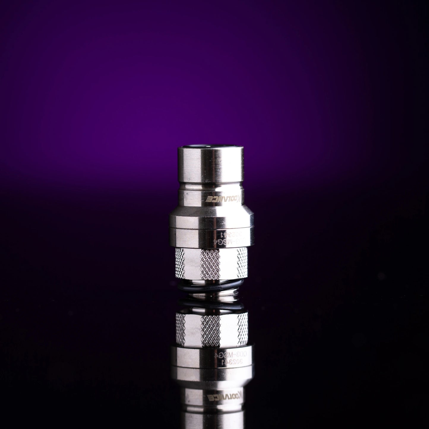 Koolance QD3 Male Quick Disconnect No-Spill Coupling, Male Threaded G 1/4 BSPP - Chrome Ordinary Cooling Gear Australia