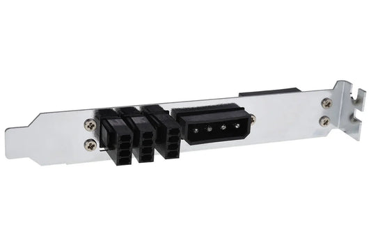 Phobya PCI slot cover 4Pin Molex & 3x 4Pin PWM fan plug - Ordinary Cooling Gear