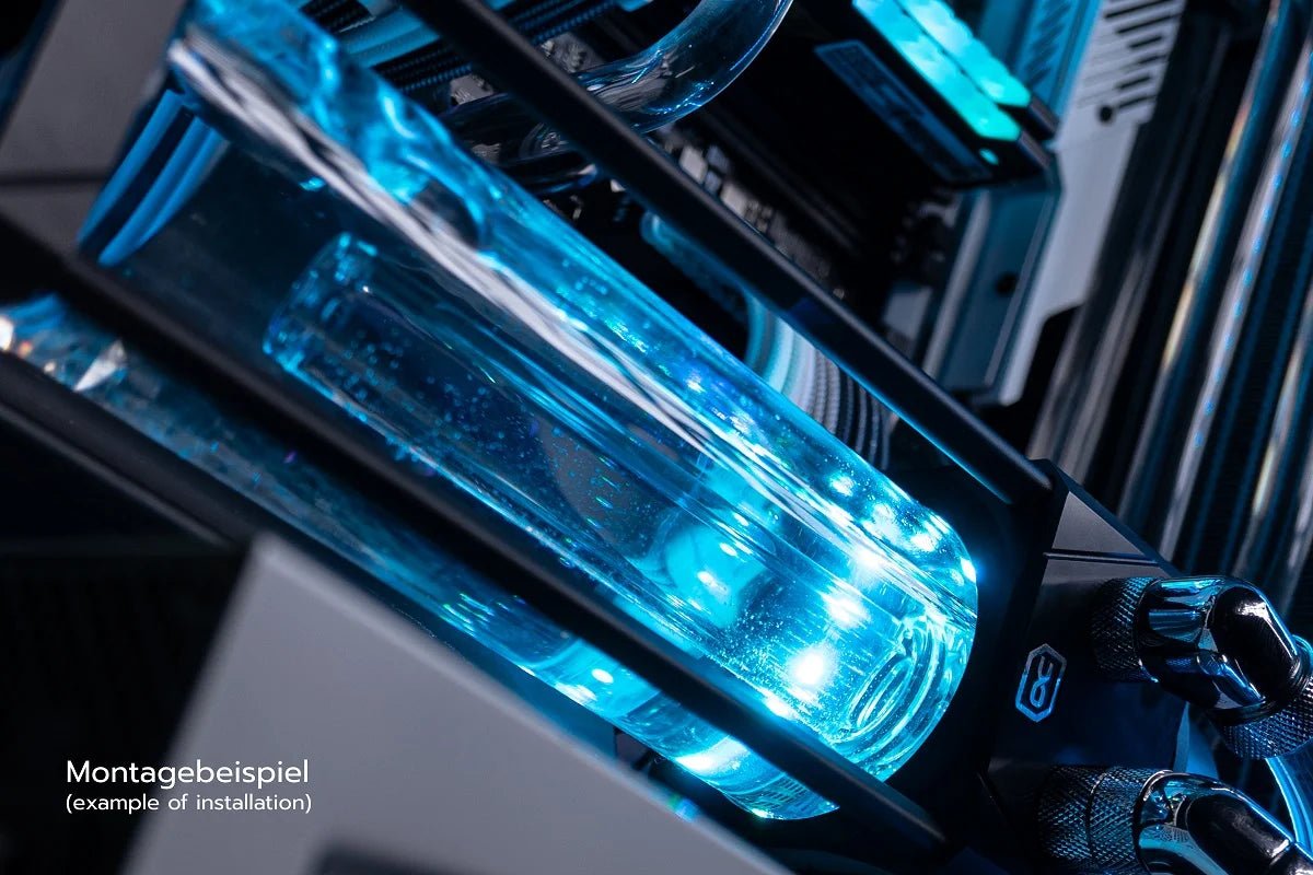 Alphacool Eisbecher Aurora D5 Acetal/Glass - 250mm Reservoir - Ordinary Cooling Gear