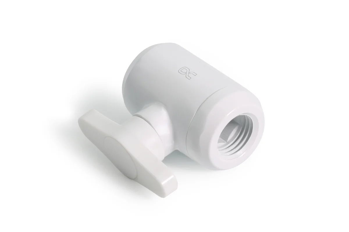 Alphacool Eiszapfen 2-way ball drain valve G1/4 - White
