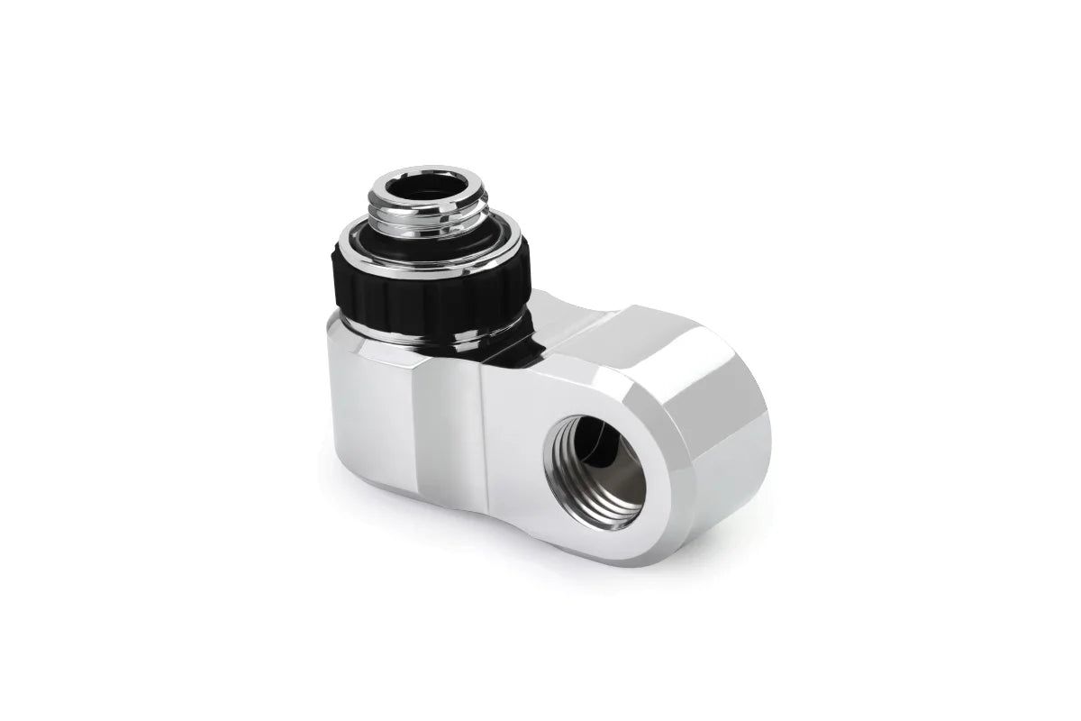 Alphacool Apex Grip offset 27mm 2x 90° OT/IT G1/4 rotatable chrome