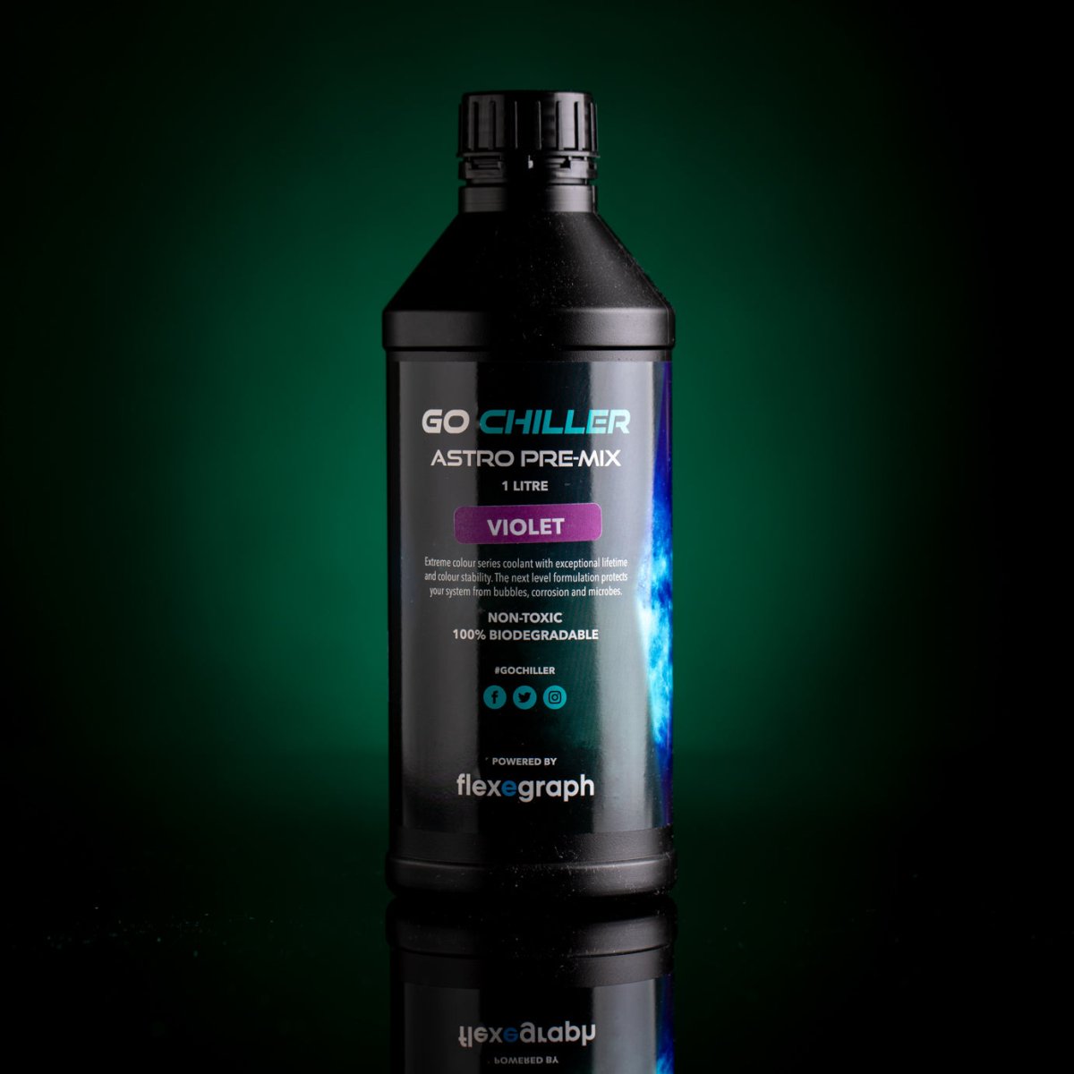 Go Chiller Astro Pre-Mix D-Series- 1 Litre - Violet Coolant - Ordinary Cooling Gear Australia