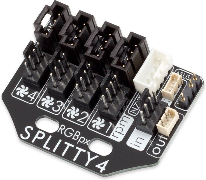 Aquacomputer RGBpx Splitty4 - RGB Splitter Ordinary Cooling Gear