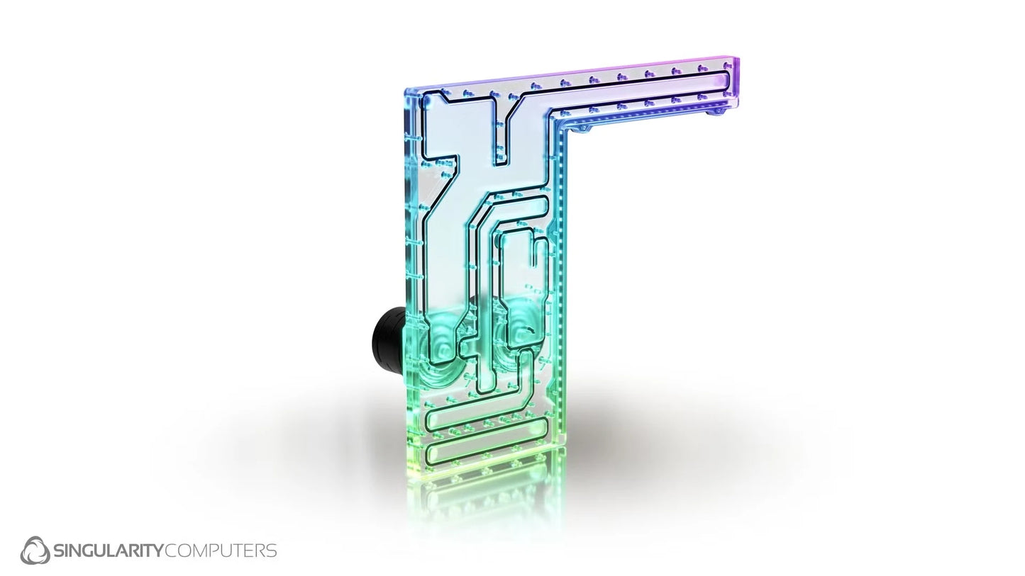 Singularity Computers Corsair 1000D Dual D5 Reservoir Distribution Plate - Ordinary Cooling Gear