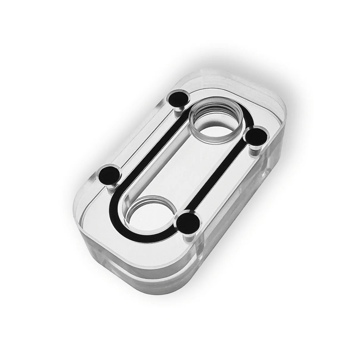 Stealkey CubeTube Diagonal Port 60mm - Acrylic - Ordinary Cooling Gear Australia