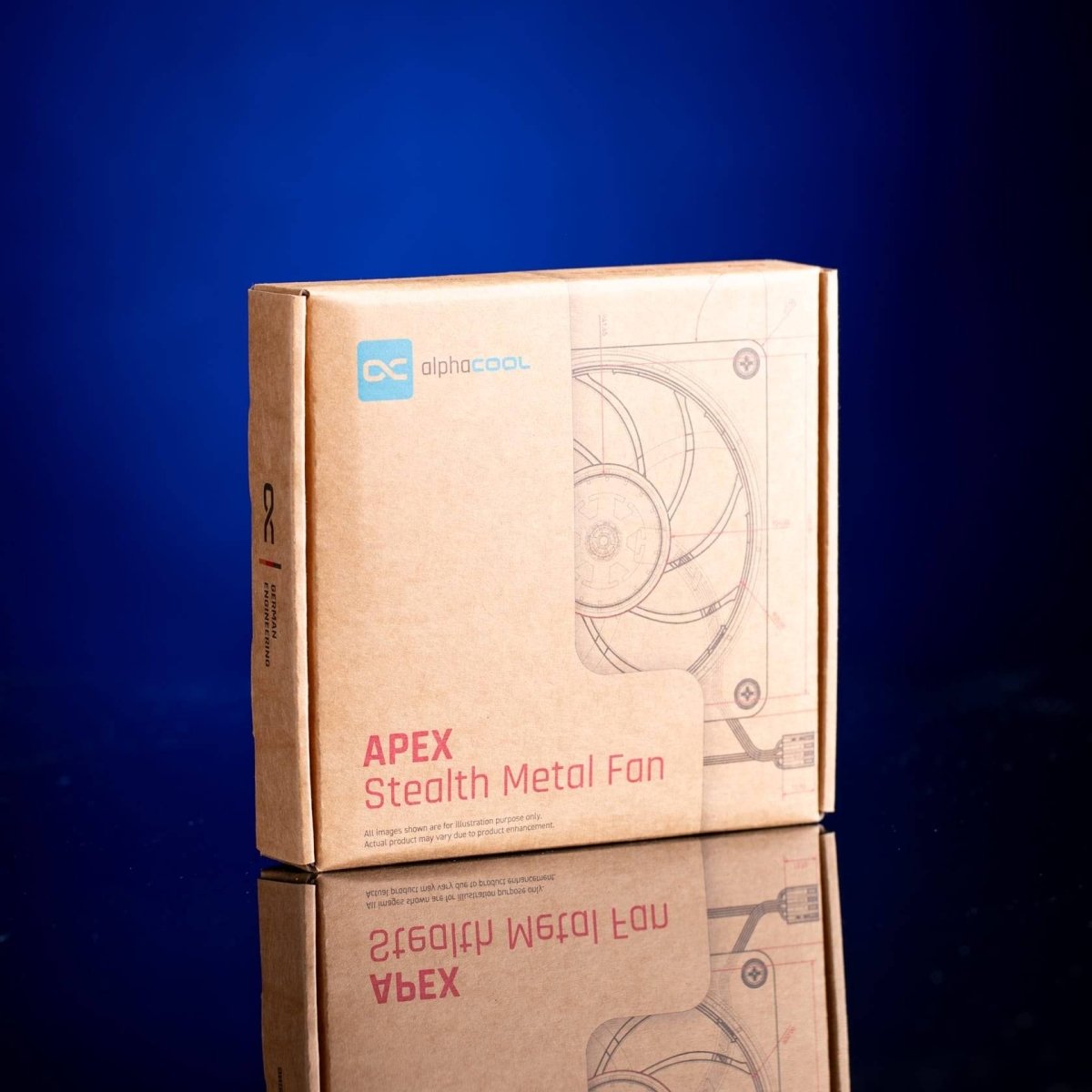 Alphacool Apex Stealth 120mm Power Metal Fan - Black - Ordinary Cooling Gear