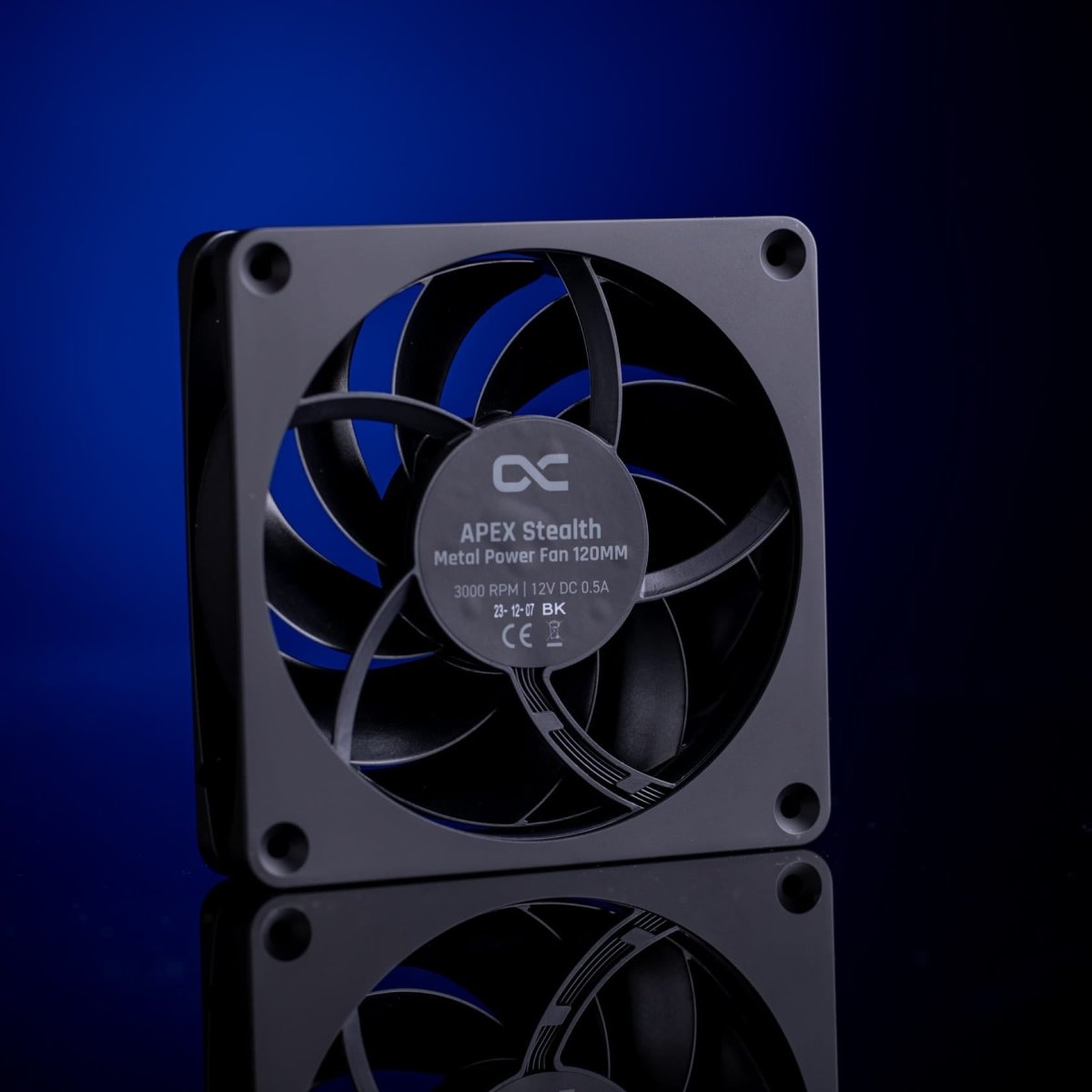 Alphacool Apex Stealth 120mm Power Metal Fan - Black - Ordinary Cooling Gear