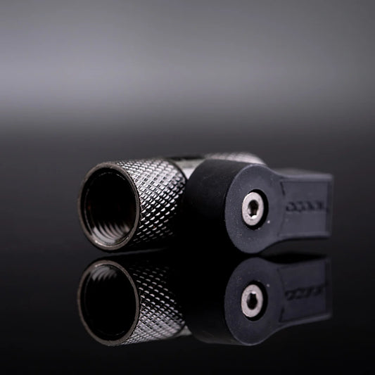 Alphacool 2-way ball valve G1/4 - Black Nickel