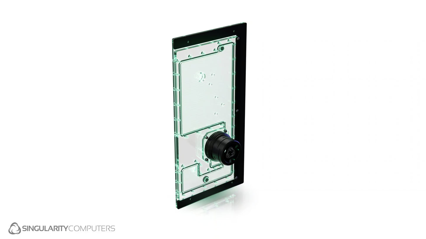 Singularity Computers Lian Li O11D EVO RGB Front D5 Reservoir Distribution Plate - Ordinary Cooling Gear