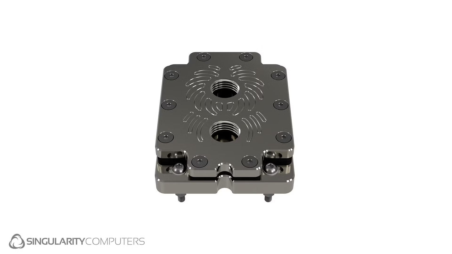 Singularity Computers Plasma 2 CPU Water-block for AMD & Intel - Compact Nickel