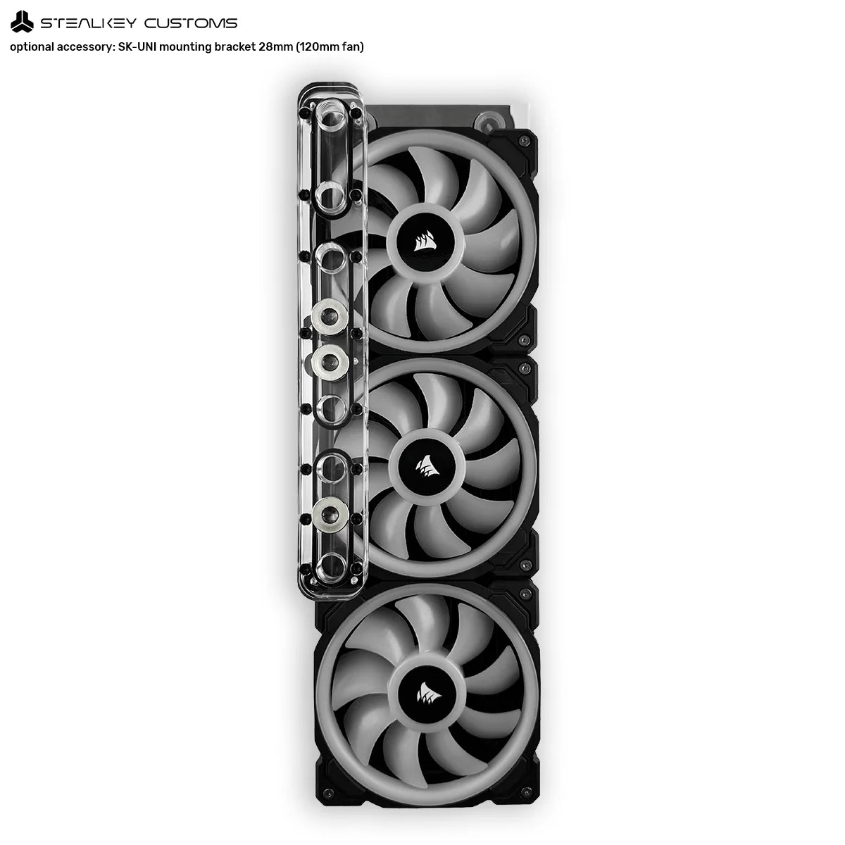 Stealkey CubeTube Distroplate 240mm - Acrylic - Ordinary Cooling Gear