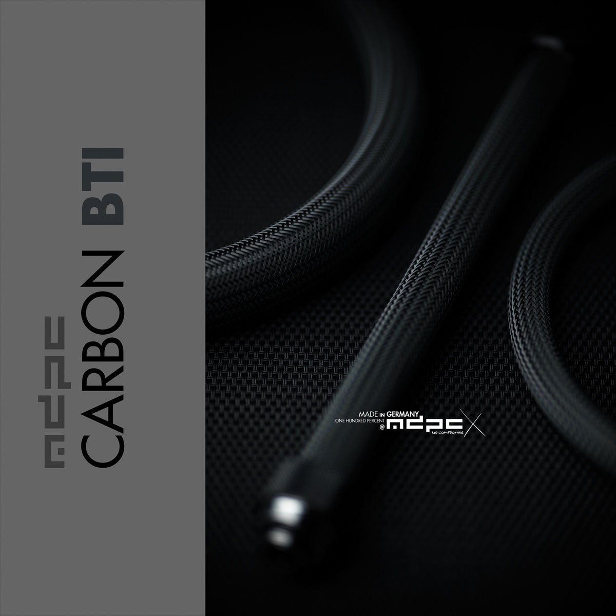 MDPC-X Carbon BTI Titanium Cable Sleeving - Big - 1 metre - Ordinary Cooling Gear