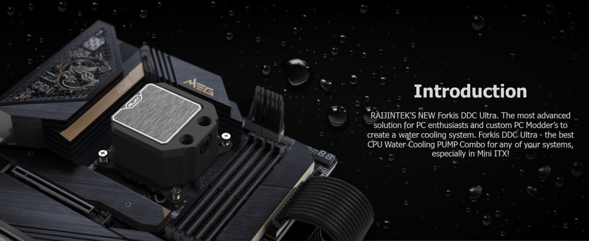 Raijintek Forkis DDC Ultra CPU Waterblock - AMD & Intel
