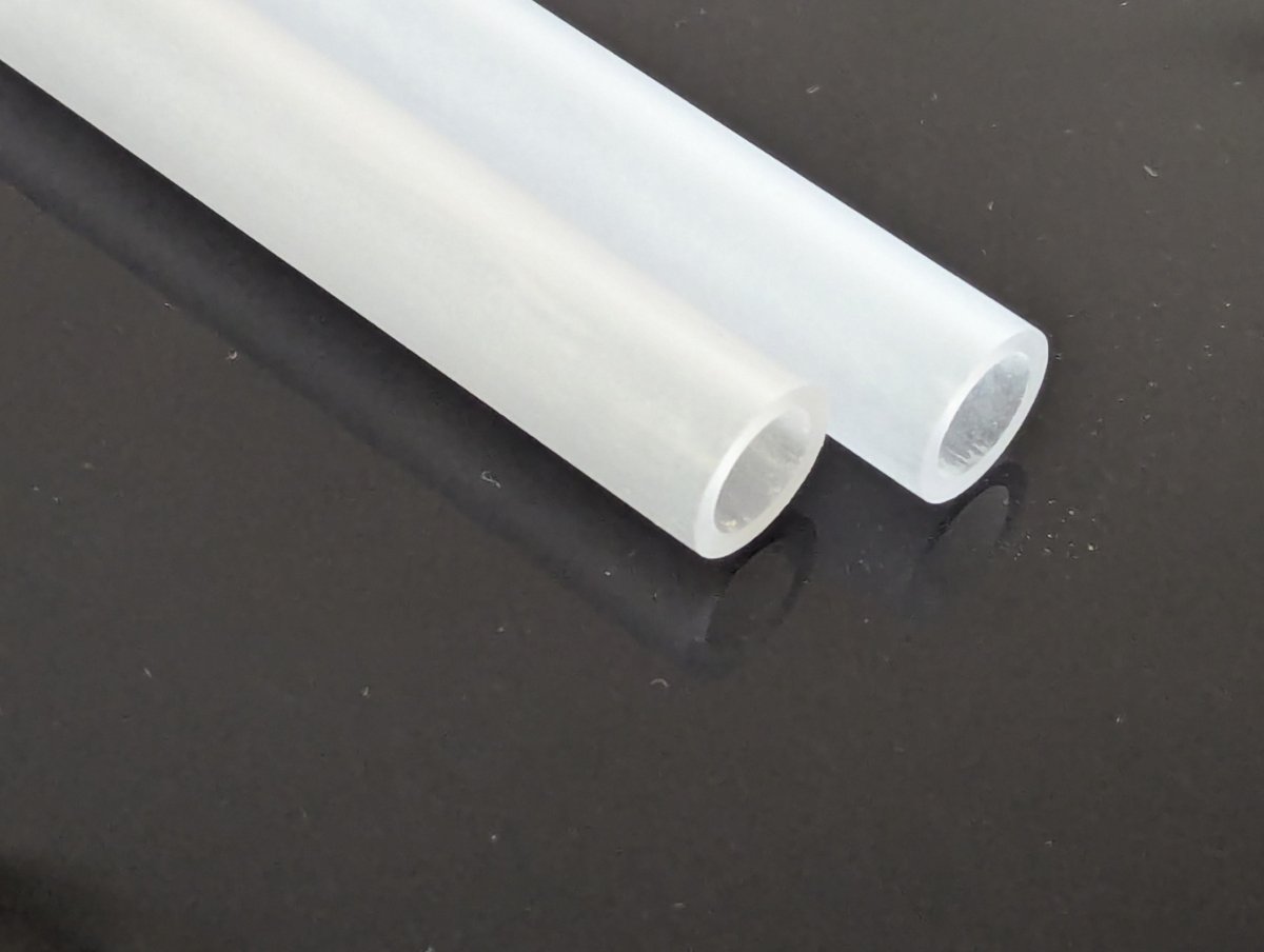 OCGear Acrylic (PMMA) 10mm ID, 14mm OD 1m Frosted Hard Tubing (2x500mm) - Ordinary Cooling Gear