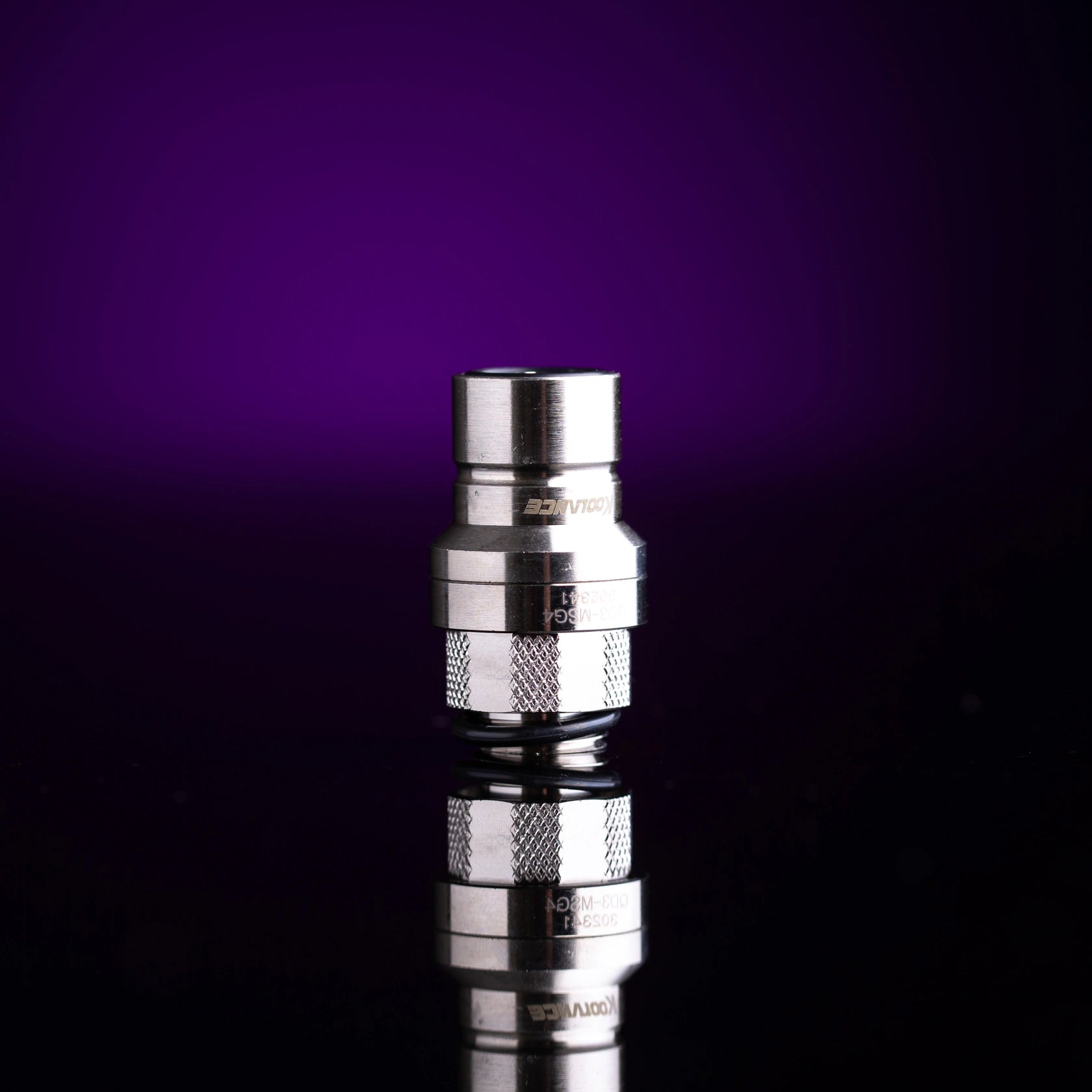 Koolance QD3 Male Quick Disconnect No-Spill Coupling, Male Threaded G 1/4 BSPP - Chrome Ordinary Cooling Gear Australia