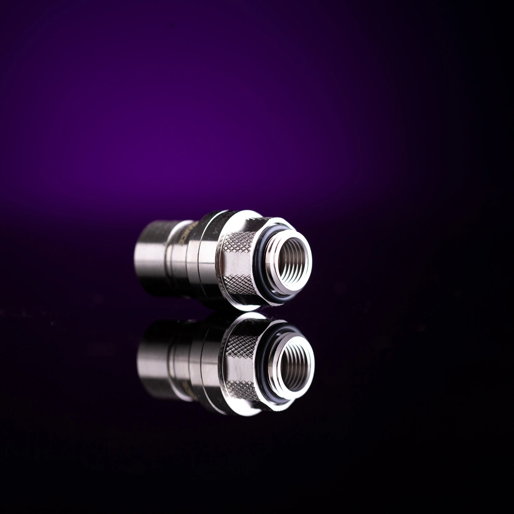Koolance QD3 Male Quick Disconnect No-Spill Coupling, Male Threaded G 1/4 BSPP - Chrome Ordinary Cooling Gear Australia