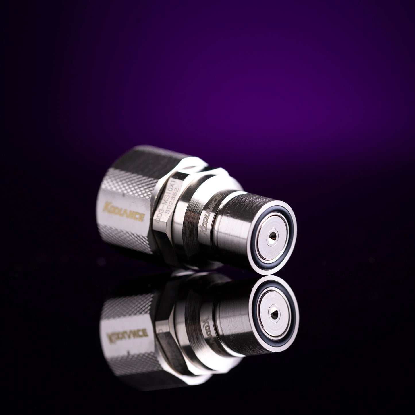 Koolance QD3 Male Quick Disconnect No-Spill Coupling, Compression for 10mm x 16mm - Chrome Ordinary Cooling Gear Australia