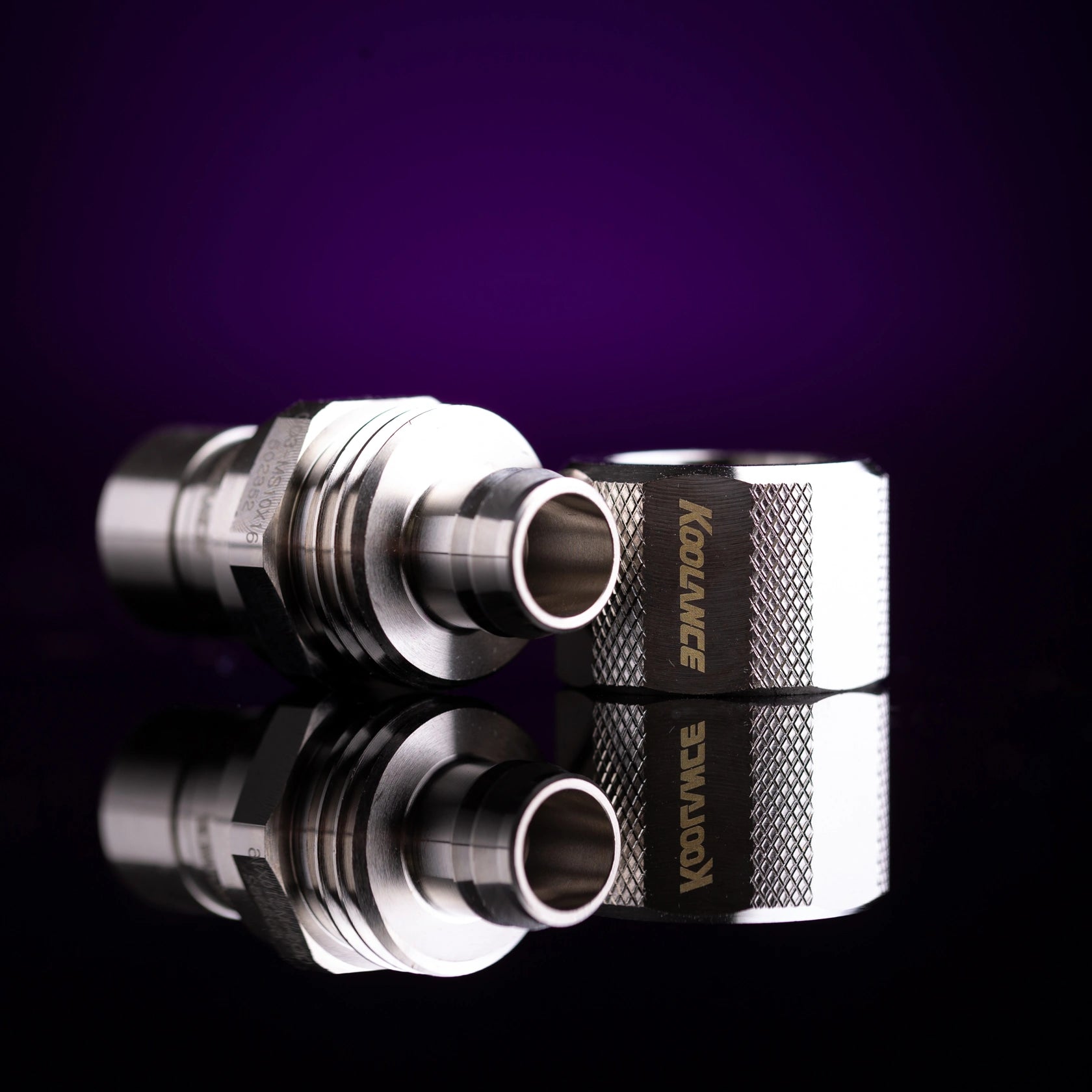 Koolance QD3 Male Quick Disconnect No-Spill Coupling, Compression for 10mm x 16mm - Chrome Ordinary Cooling Gear Australia