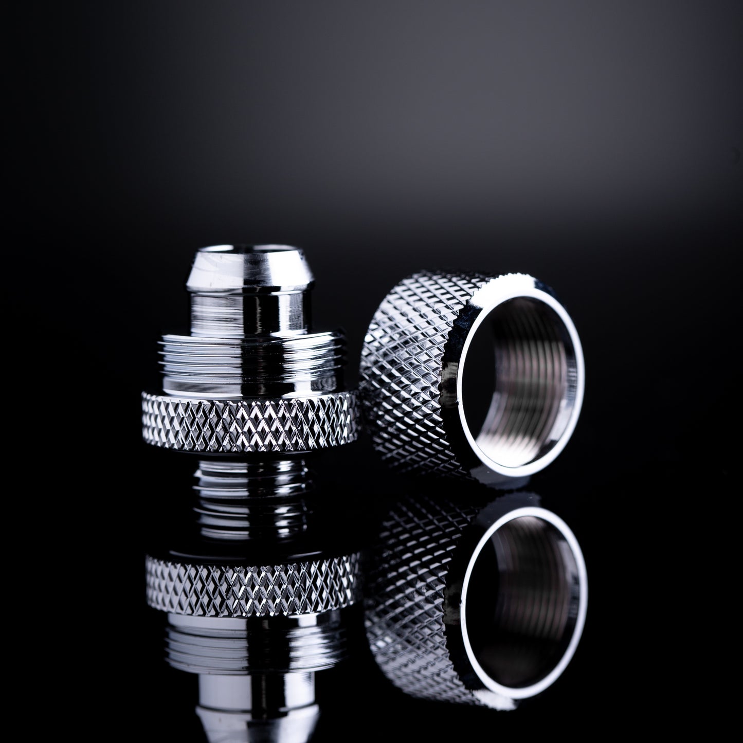 OCGear G1/4 10-16mm Soft Tube Compression Fitting - Chrome Ordinary Cooling Gear