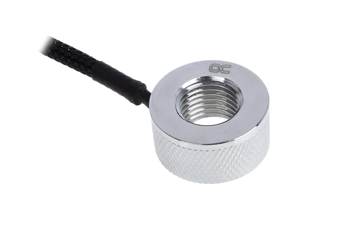 Alphacool Eiszapfen inline temperature sensor G1/4 with AG adapter - chrome Ordinary Cooling Gear