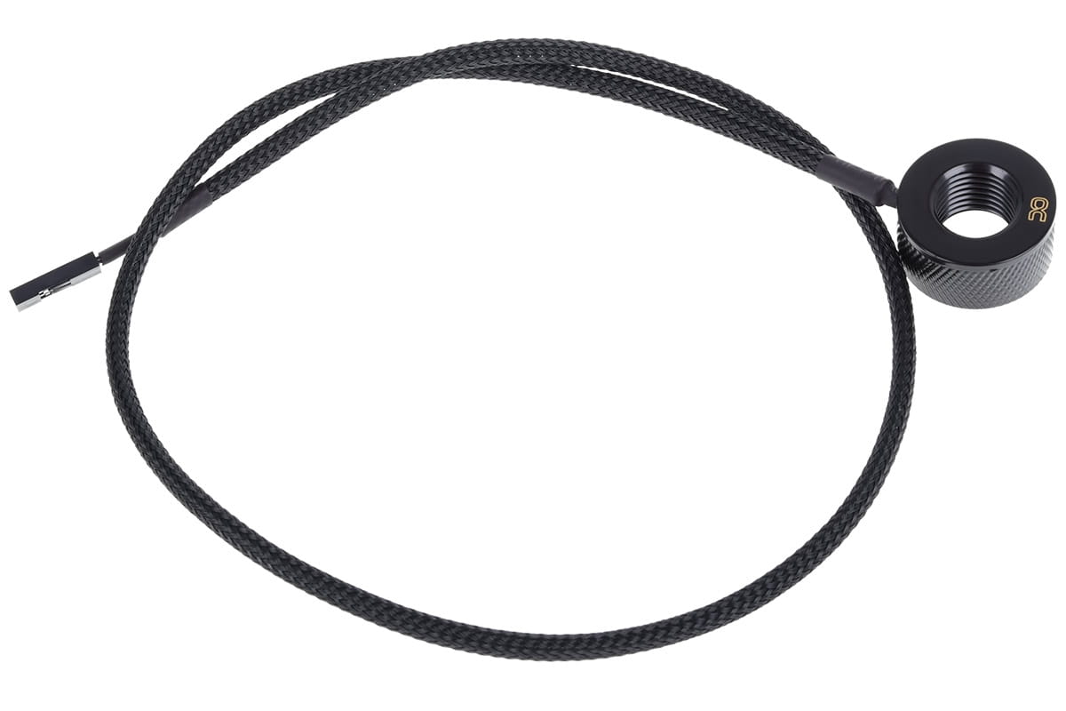 Alphacool Eiszapfen inline temperature sensor G1/4 with AG adapter - BLACK Ordinary Cooling Gear