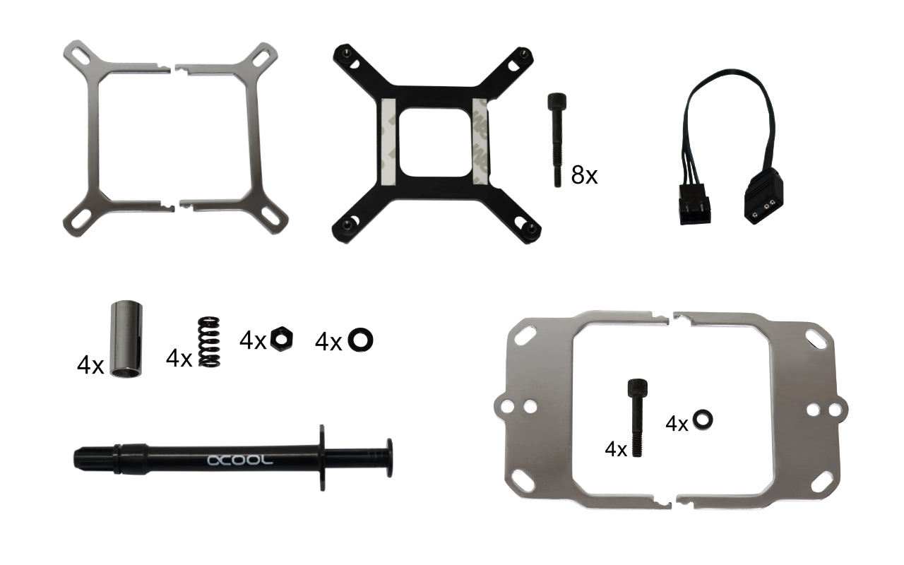 Alphacool Eisblock XPX Aurora - Acryl Black Digital RGB CPU Water Block Ordinary Cooling Gear
