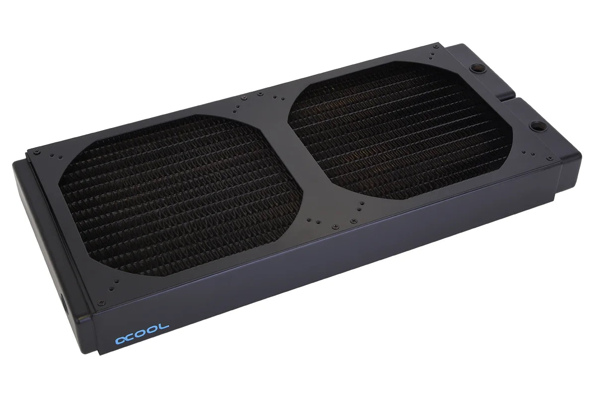 Alphacool NexXxoS XT45 Full Copper Radiator 400mm x 45mm radiator - Black - Ordinary Cooling Gear Australia