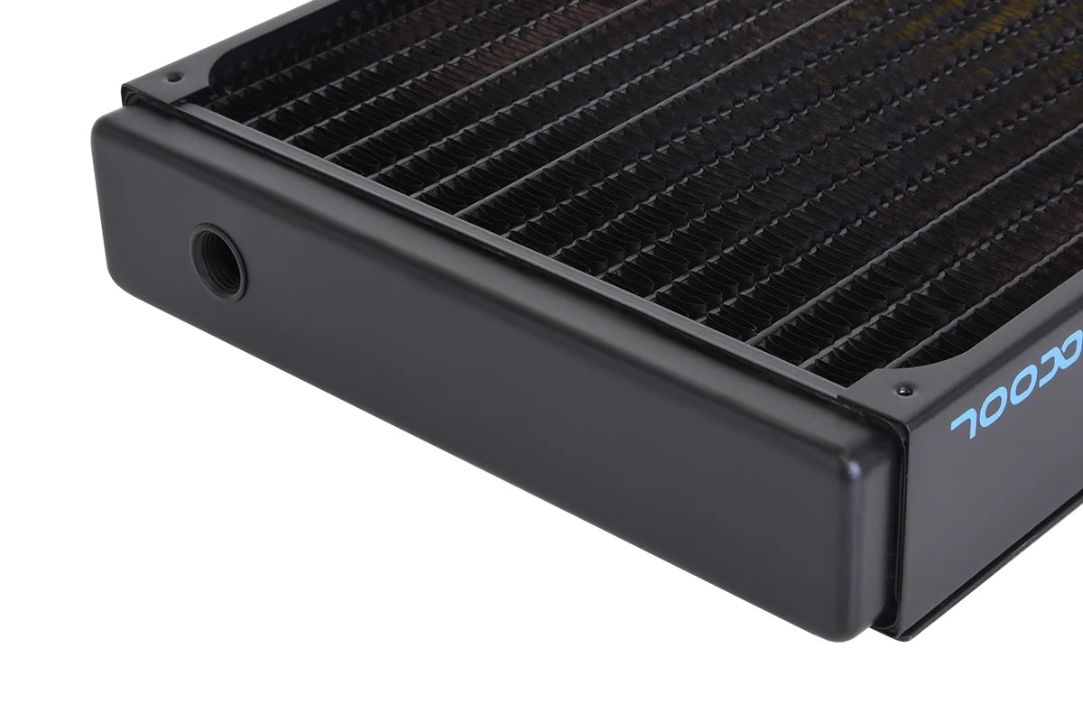Alphacool NexXxoS XT45 Full Copper Radiator 400mm x 45mm radiator - Black - Ordinary Cooling Gear Australia