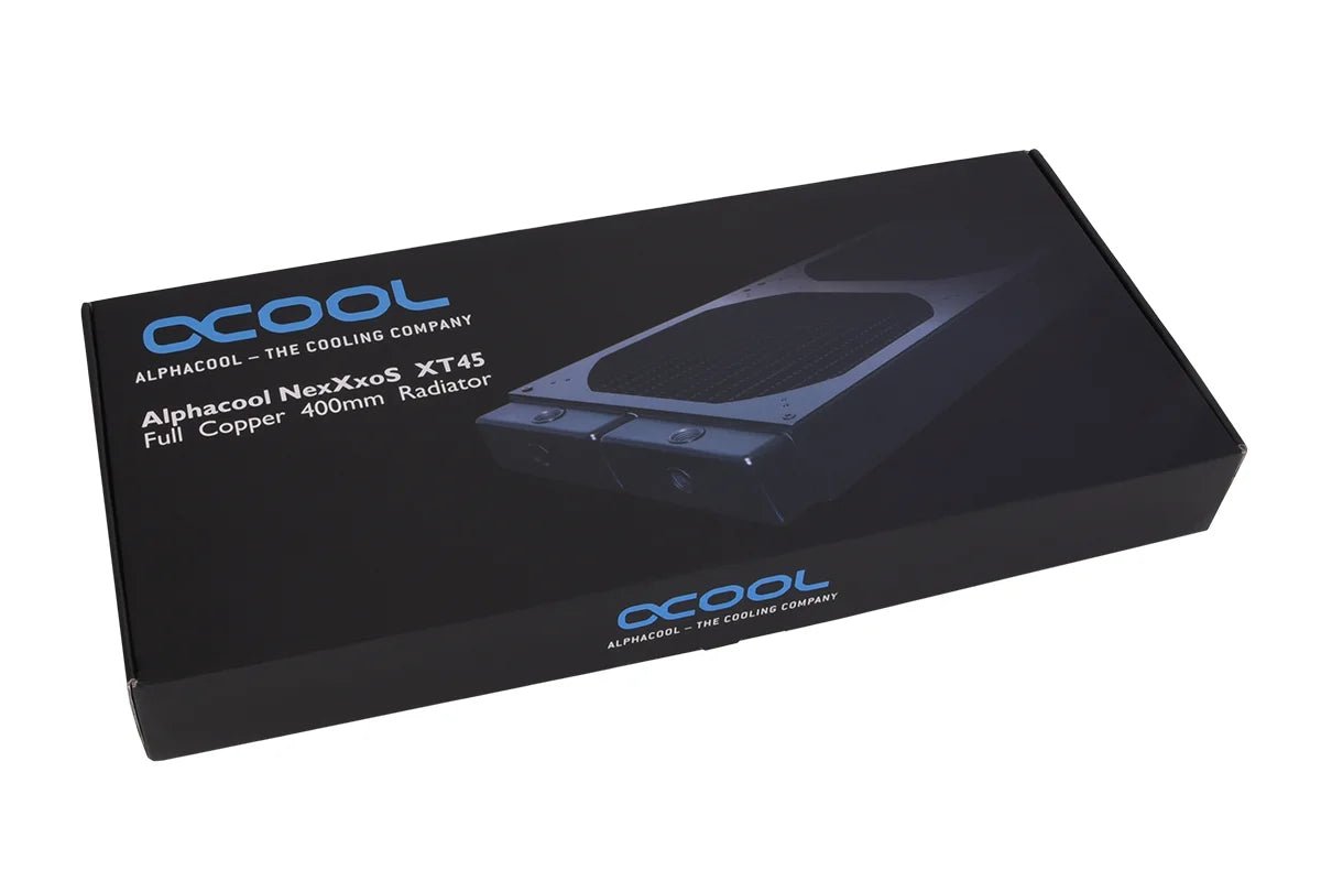 Alphacool NexXxoS XT45 Full Copper Radiator 400mm x 45mm radiator - Black - Ordinary Cooling Gear Australia