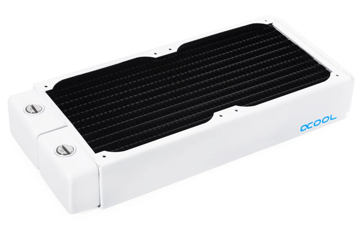 Alphacool NexXxoS XT45 Full Copper 240mm x 45mm radiator V.2 - White Ordinary Cooling Gear