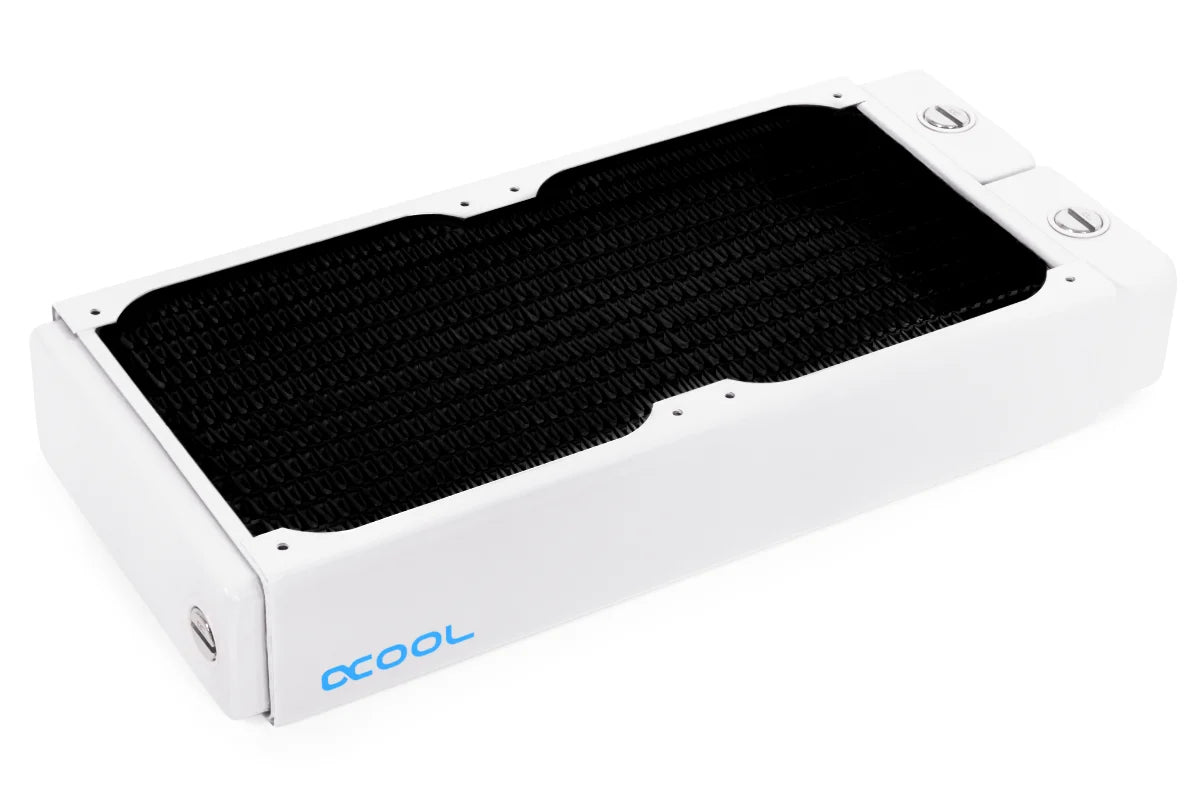 Alphacool NexXxoS XT45 Full Copper 240mm x 45mm radiator V.2 - White Ordinary Cooling Gear