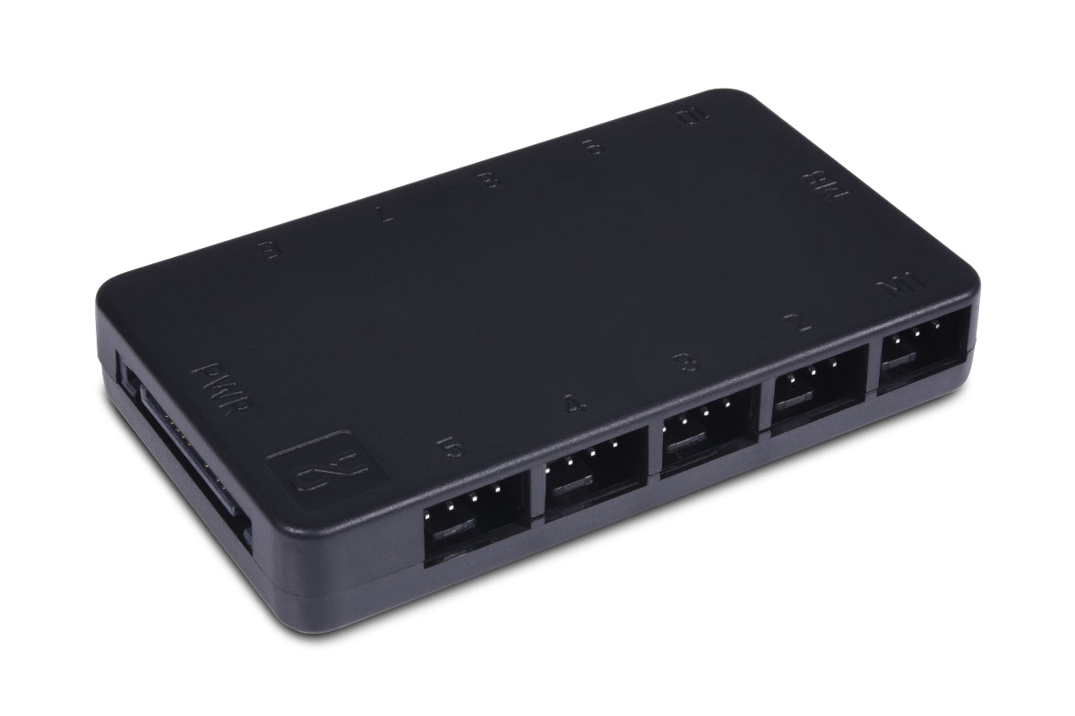 Alphacool Core 10x 4-Pin PWM splitter with SATA power connector Ordinary Cooling Gear