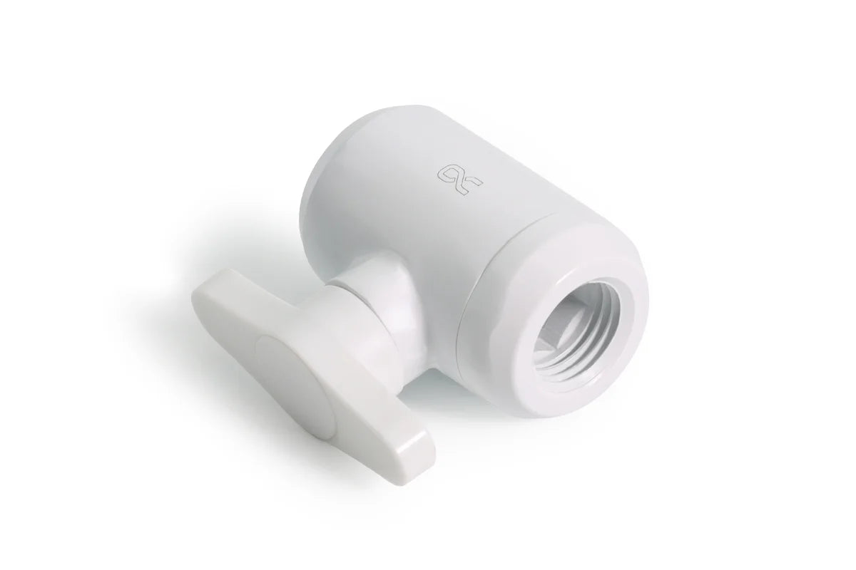 Alphacool Eiszapfen 2-way ball drain valve G1/4 - White
