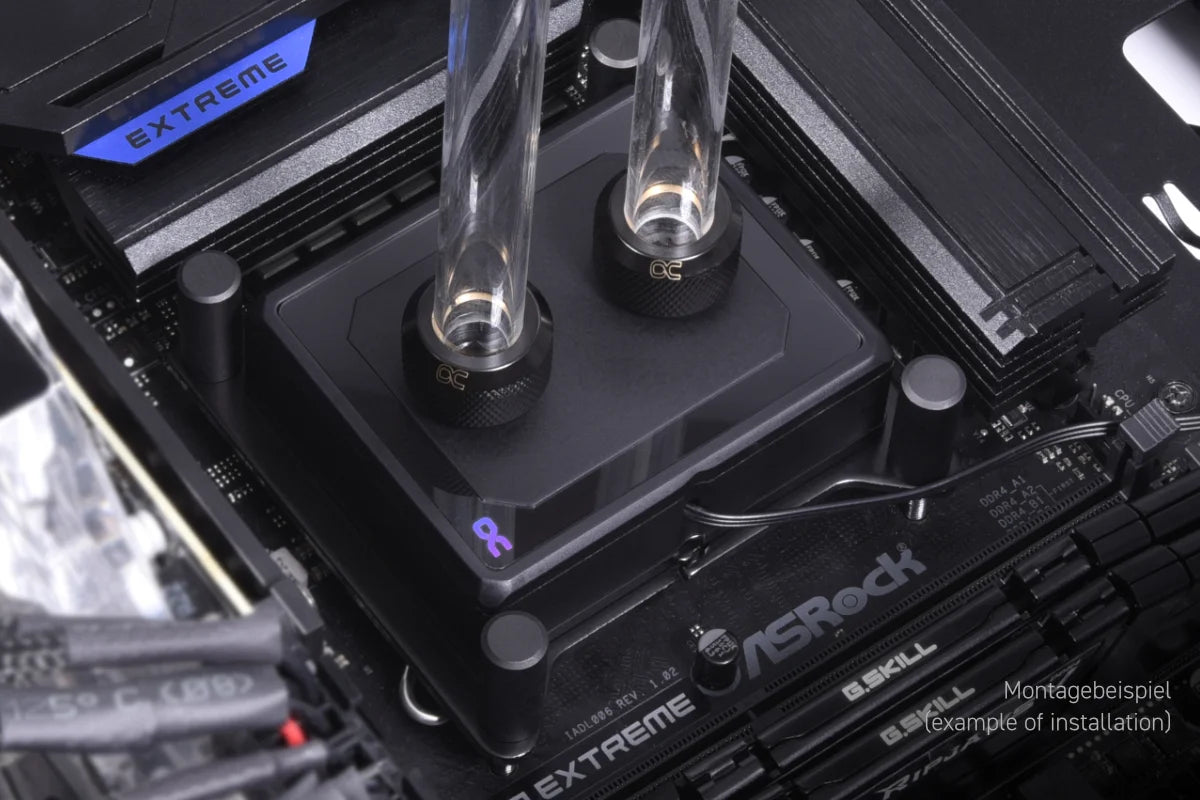 Alphacool Eisblock XPX Pro Aurora - Full Brass Black Digital RGB Ordinary Cooling Gear Australia