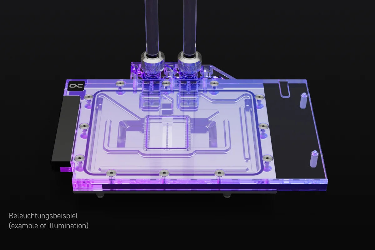 Alphacool Eisblock Aurora Acryl RTX 4080 for Strix/TUF with Backplate GPU Waterblock