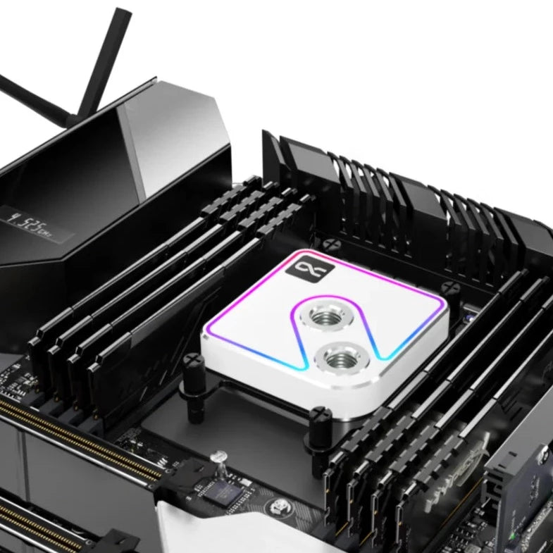 Alphacool Core 1 Aurora White RGB CPU Waterblock Ordinary Cooling Gear Australia