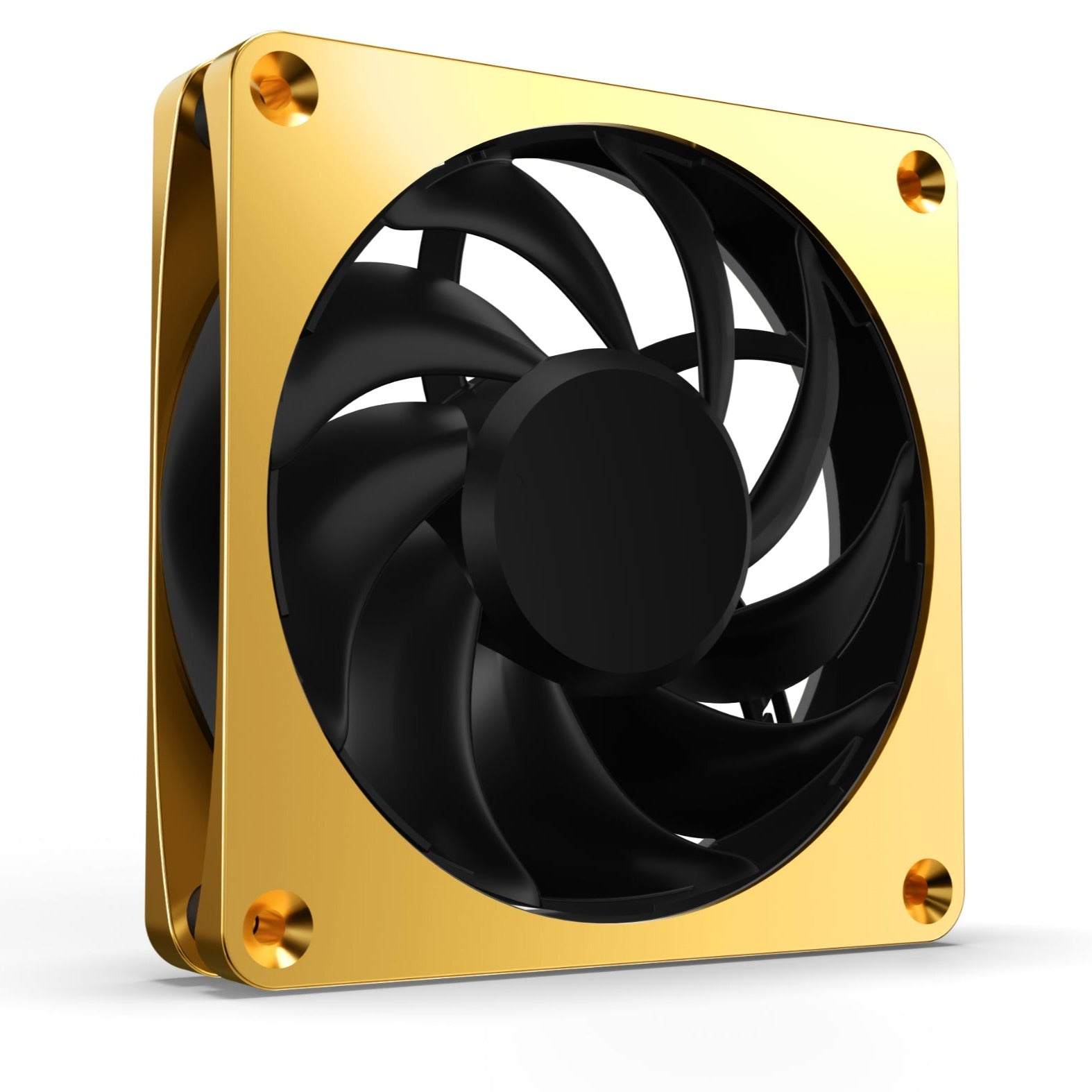Alphacool Apex Stealth 120mm Power Metal Fan - Gold - Ordinary Cooling Gear