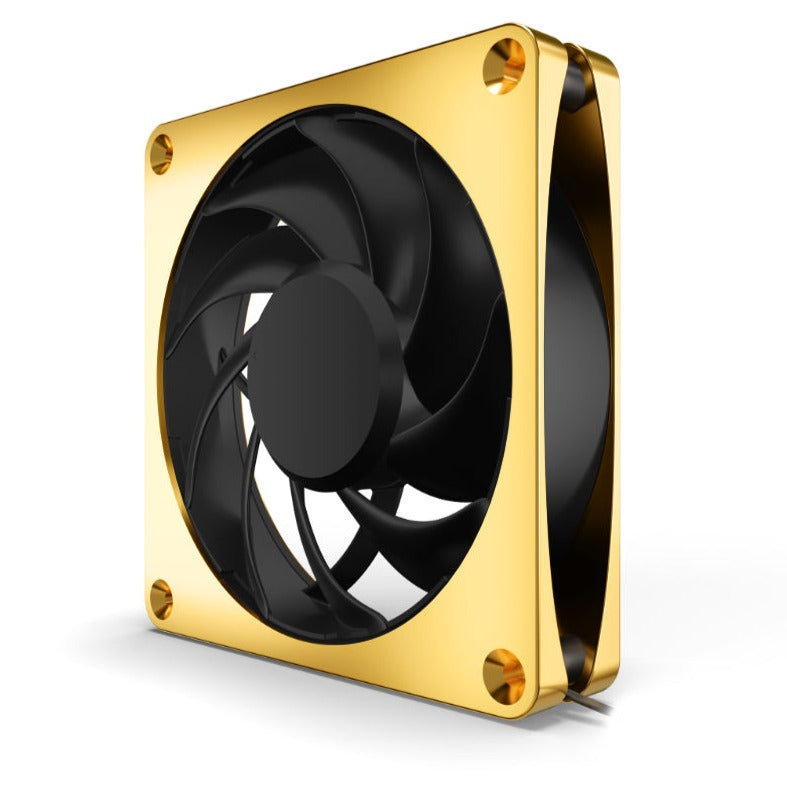 Alphacool Apex Stealth 120mm Power Metal Fan - Gold - Ordinary Cooling Gear