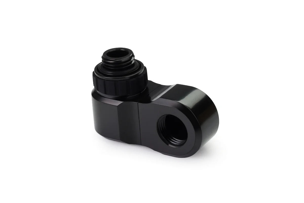 Alphacool Apex Grip offset 27mm 2x 90° OT/IT G1/4 rotatable Black