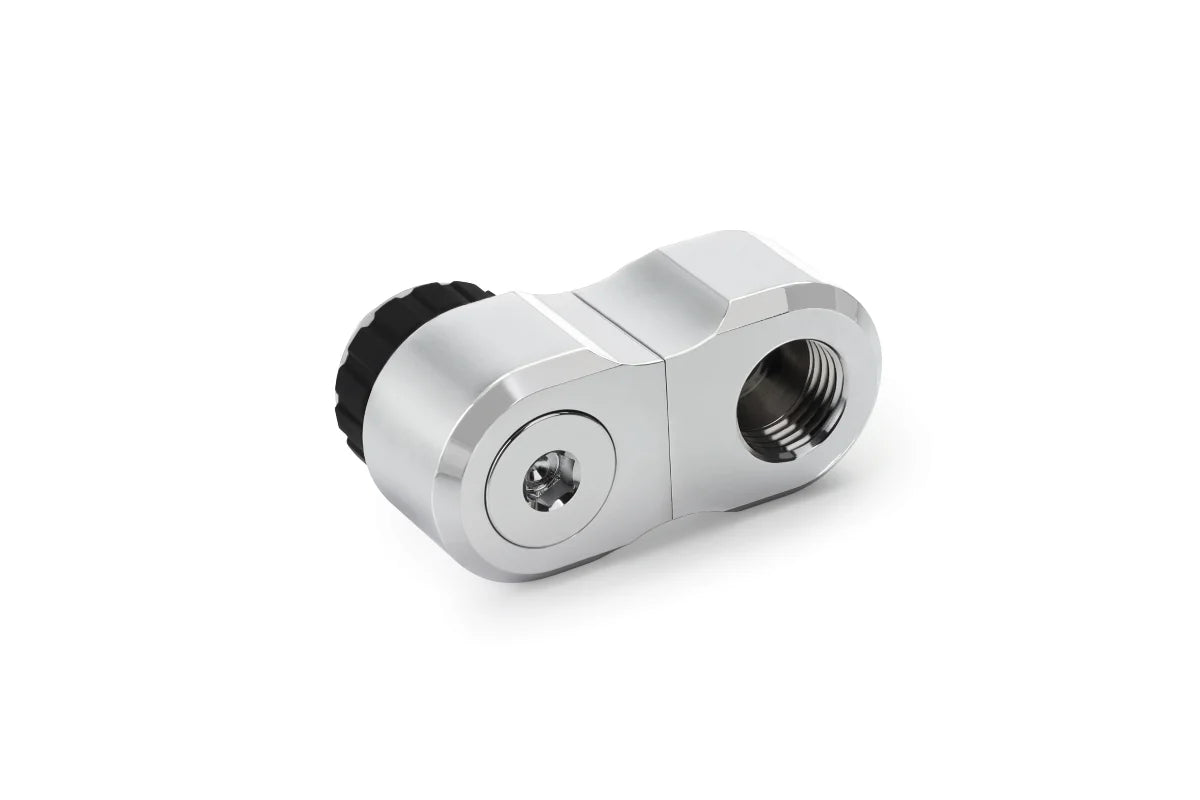 Alphacool Apex Grip offset 27mm 2x 90° OT/IT G1/4 rotatable chrome