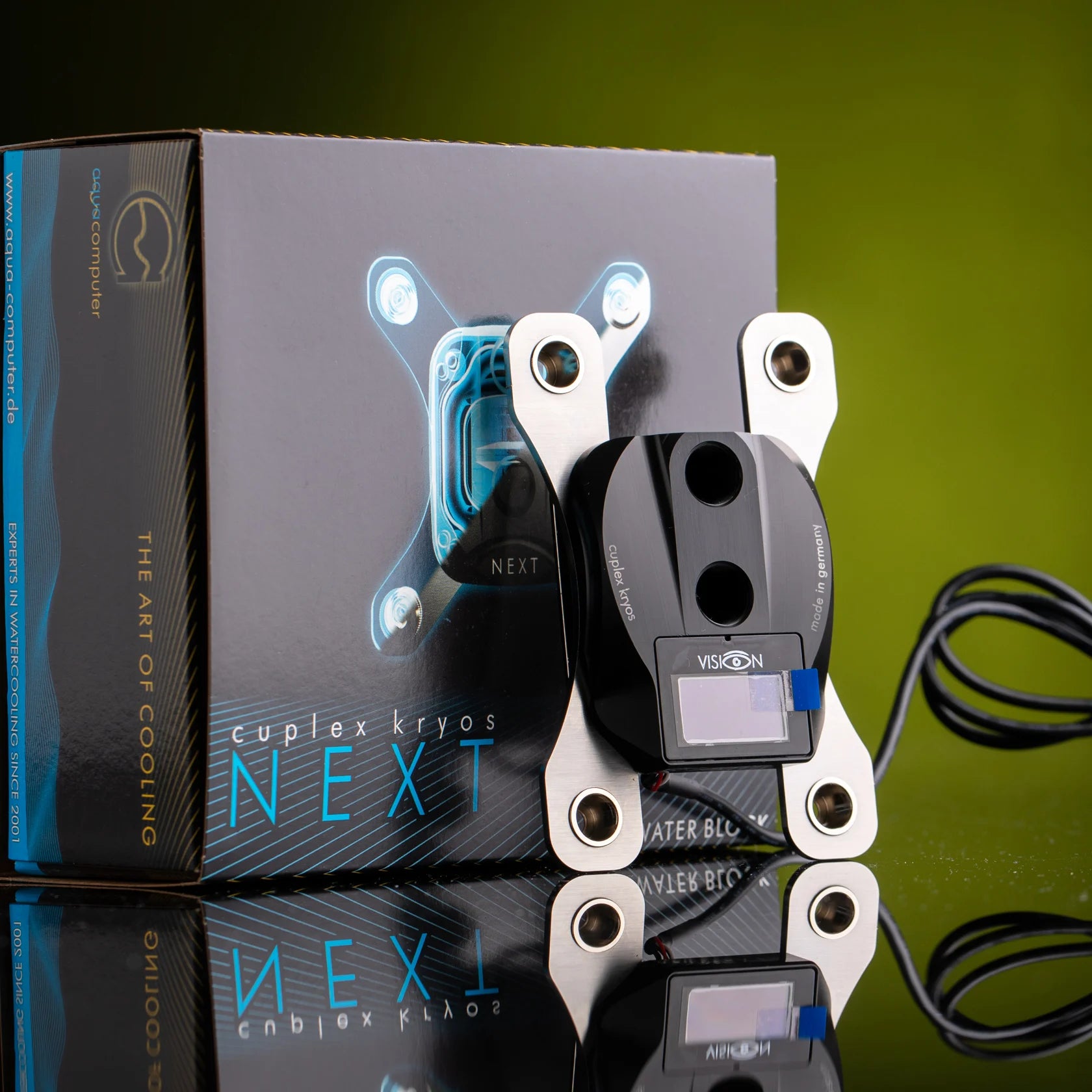 Aquacomputer cuplex kryos NEXT with VISION AM5/AM4, acetal/nickel