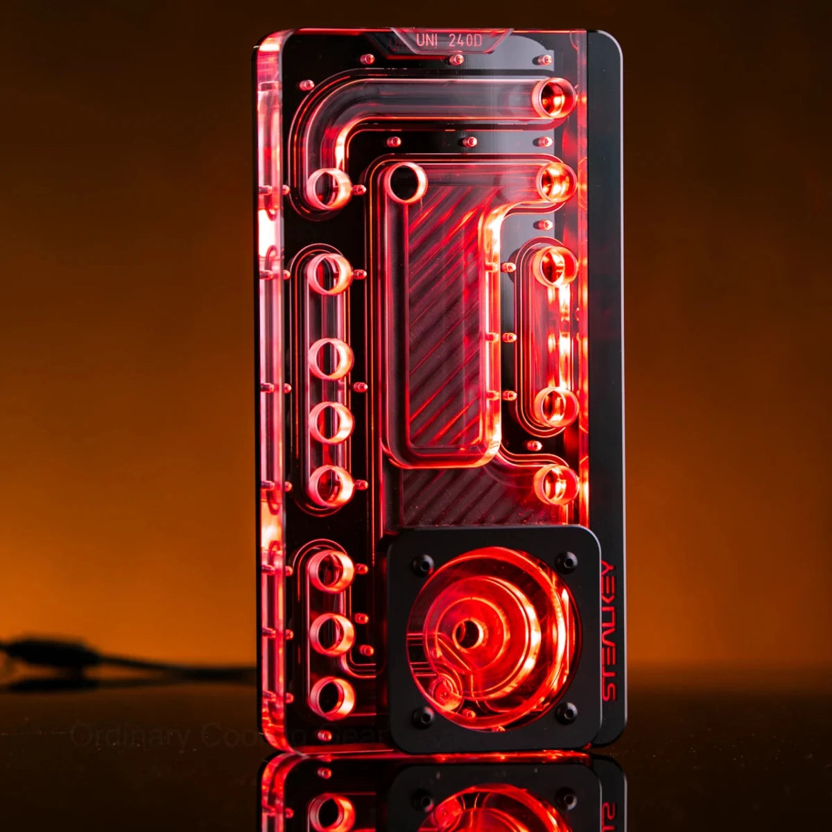 Stealkey SK-UNI 240D Distroplate D-RGB - Black Edition - DDC & D5 compatible - Ordinary Cooling Gear