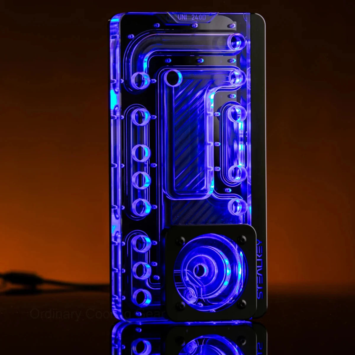 Stealkey SK-UNI 240D Distroplate D-RGB - Black Edition - DDC & D5 compatible - Ordinary Cooling Gear