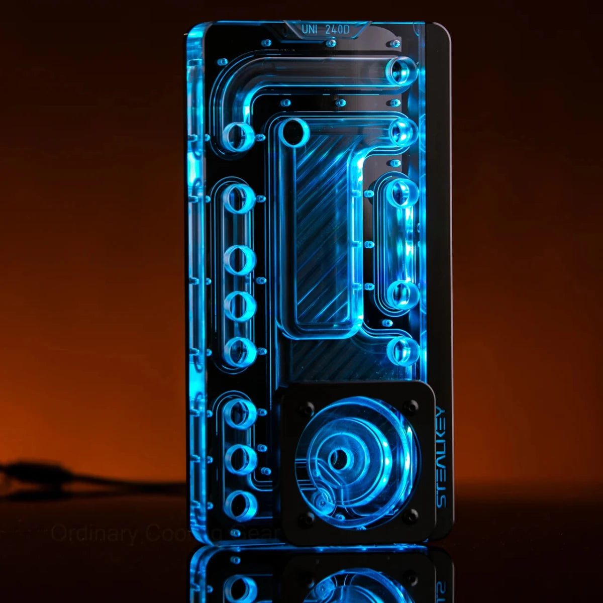Stealkey SK-UNI 240D Distroplate D-RGB - Black Edition - DDC & D5 compatible - Ordinary Cooling Gear