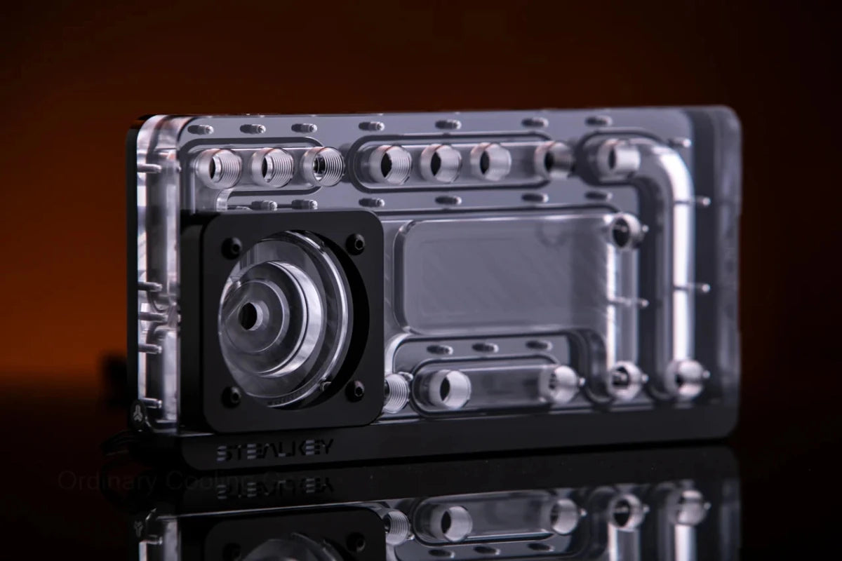 Stealkey SK-UNI 240D Distroplate D-RGB - Black Edition - DDC & D5 compatible - Ordinary Cooling Gear