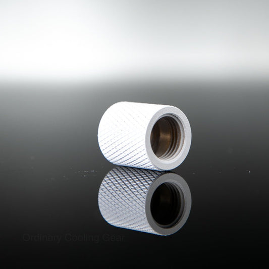 OCGear G1/4 20mm Female to Female Extension Adapter - White - Ordinary Cooling Gear