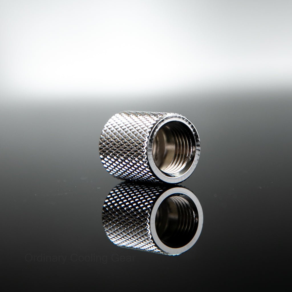 OCGear G1/4 20mm Female to Female Extension Adapter - Chrome - Ordinary Cooling Gear