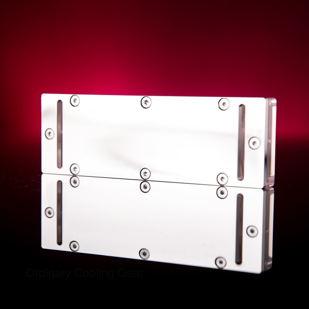 Freezemod Acrylic Ram Waterblock - Nickel - Ordinary Cooling Gear