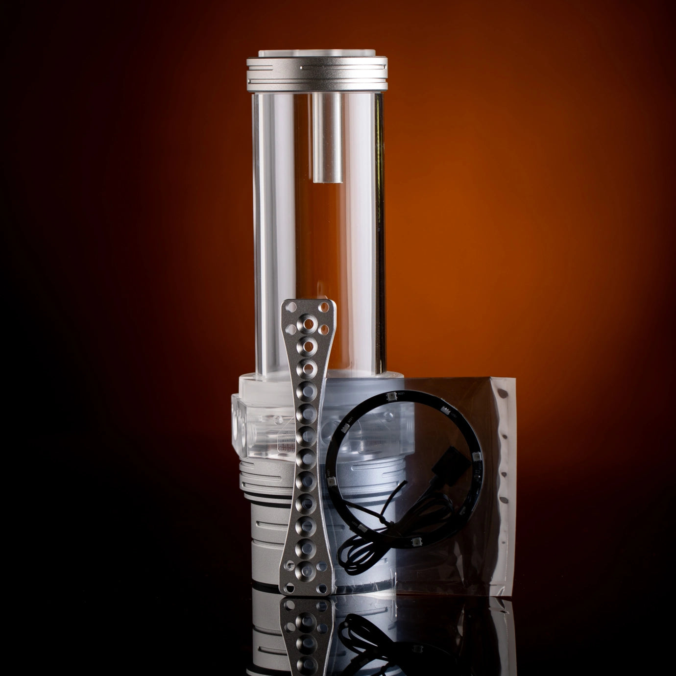 Singularity Computers Protium 3.0 ARGB 150 D5 Reservoir - Acrylic Silver Ordinary Cooling Gear Australia