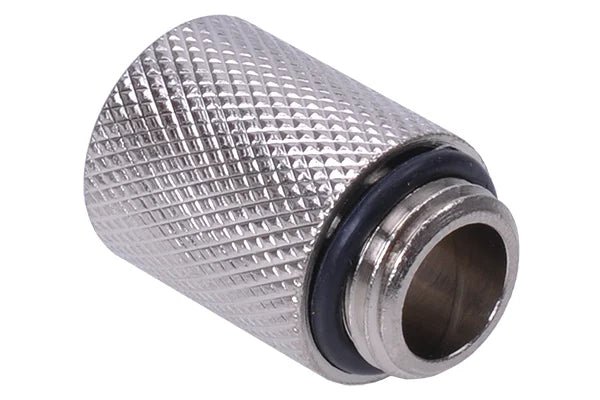 Alphacool G1/4 20mm Male to Female Extension Adapter - Silver - Ordinary Cooling Gear